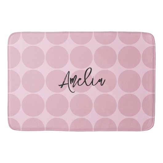 Gepersonaliseerde Roze Coquette Girly Gifts Badmat (Voorkant)