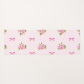 Gepersonaliseerde Roze Coquette Meisjesachtige Str Yogamat (Achterkant (horizontaal))