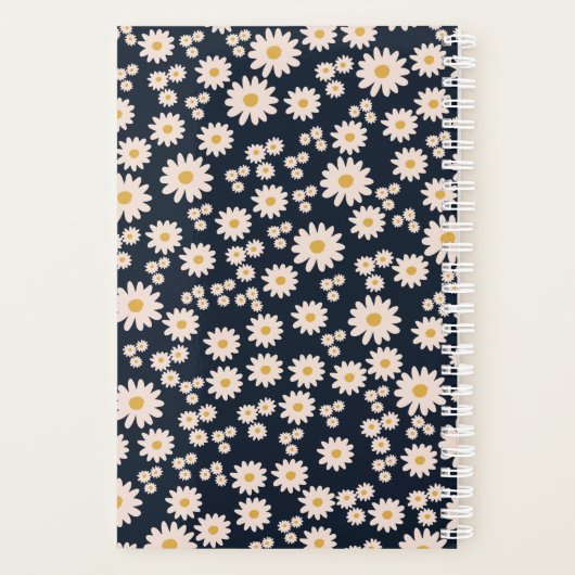 Gepersonaliseerde Roze Daisy Planner (Achterkant)