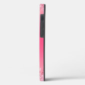 Gepersonaliseerde Roze Drip Glitter Trendy Glam Case-Mate iPhone Case (Achterkant / Links)
