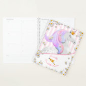 Gepersonaliseerde Roze Eenhoorn Baby Meisje Planne Planner (Display)