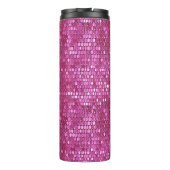 Gepersonaliseerde Roze Eenhoorn Thermische Tumbler Thermosbeker (Achterkant)