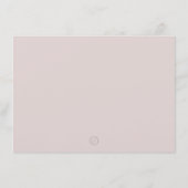 Gepersonaliseerde roze eenvoudige moderne border B Bedankkaart (Achterkant)