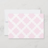 Gepersonaliseerde Roze Eerste Heilige Communie Dan Bedankkaart (Achterkant)