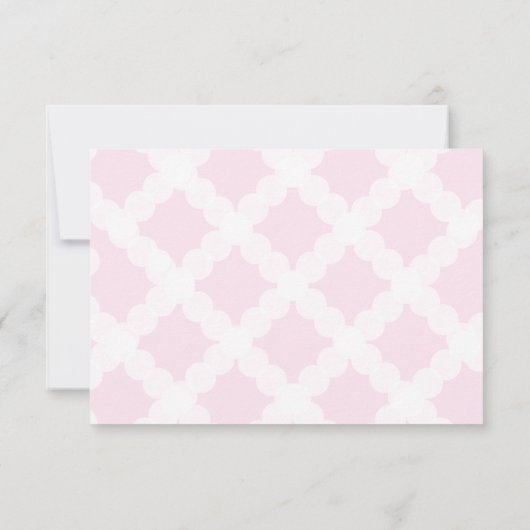 Gepersonaliseerde Roze Eerste Heilige Communie Dan Bedankkaart (Achterkant)