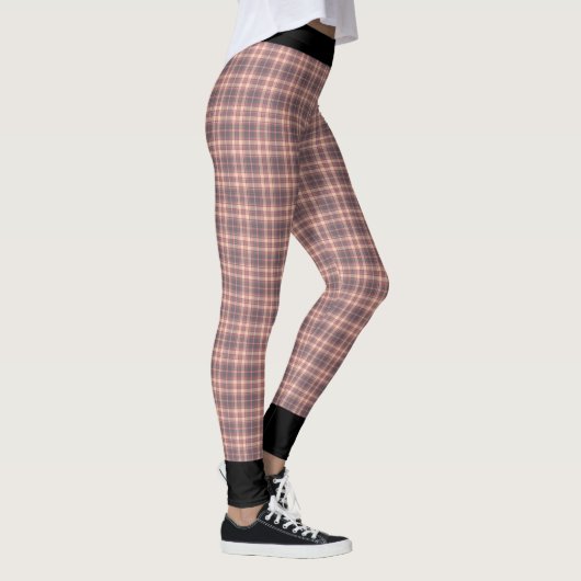 Gepersonaliseerde roze en grijze spellen met zwart leggings (Rechts)