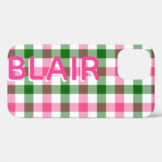 Gepersonaliseerde roze en groene spelden Case-Mate iPhone case (Achterkant (horizontaal))