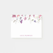 Gepersonaliseerde roze en Lila Waterverf snoepgoed Post-it® Notes (Voorkant)