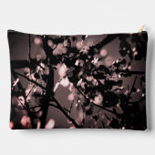 Gepersonaliseerde Roze en Zwart Abstract Botanisch Etui (Achterkant)
