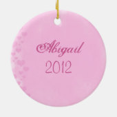 Gepersonaliseerde roze en zwarte auto zoet 16 Zest Keramisch Ornament (Achterkant)