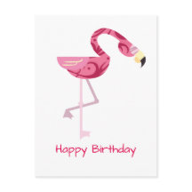 Gepersonaliseerde roze flamingo Bird