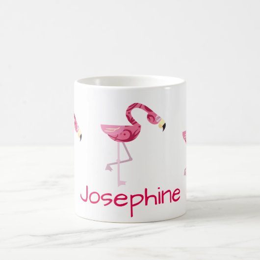 Gepersonaliseerde roze flamingo Bird Koffiemok (Center)