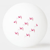 Gepersonaliseerde roze flamingo Bird Pingpongbal (Achterkant)