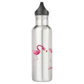 Gepersonaliseerde roze flamingo Bird Waterfles (Links)