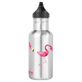 Gepersonaliseerde roze flamingo Bird Waterfles (Rechts)