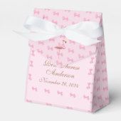 Gepersonaliseerde roze flamingo Geëerd Bedankdoosjes (Voorkant Zijde)