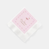 Gepersonaliseerde roze flamingo Geëerd Servet (Hoek)