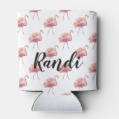 Gepersonaliseerde roze flamingo Koelbox Blikjeskoeler (Achterkant)