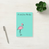 Gepersonaliseerde roze flamingo Post Het Notities  Post-it® Notes (Kantoor)