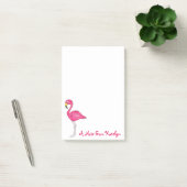 Gepersonaliseerde roze flamingo Tropical Island Bi Post-it® Notes (Kantoor)