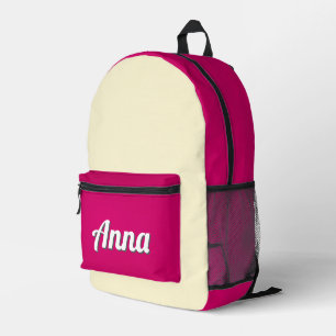 Gepersonaliseerde  Roze Geel Modern Girly Bedrukte Rugzak