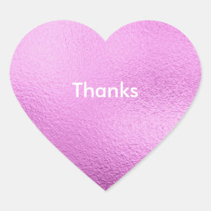 Gepersonaliseerde roze gewoon hartverwarmende Stic Hart Sticker