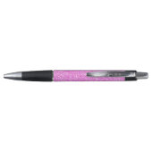 GEPERSONALISEERDE roze GIRLY GLITTER MET NAAM Pen (Achterkant)