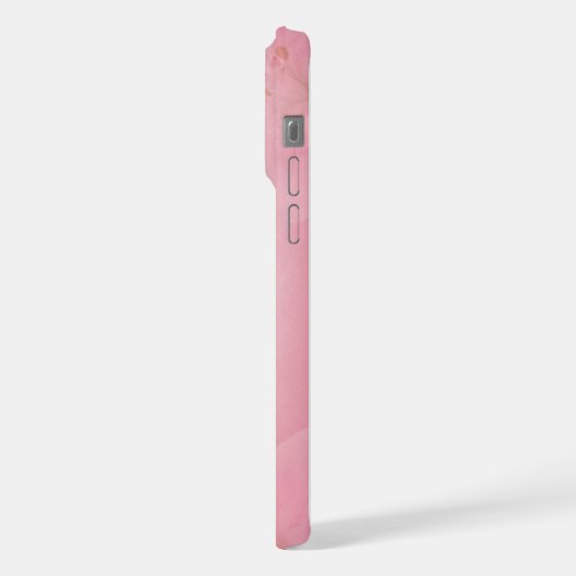 Gepersonaliseerde roze glamour telefoonhoesje iPhone hoesje (Linkerkant)