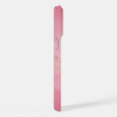 Gepersonaliseerde roze glamour telefoonhoesje iPhone hoesje (Rechterkant)