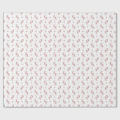 Gepersonaliseerde Roze Glitter Baby Voeten Baby sh Cadeaupapier (Vlak)