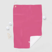 Gepersonaliseerde roze golfhanddoek (Insitu)