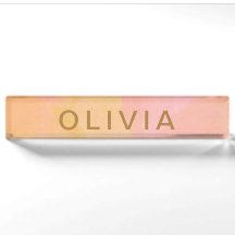 Gepersonaliseerde roze gouden Abstracte Waterverf