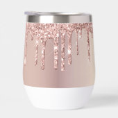 Gepersonaliseerde Roze Gouden Glitters Uw Aangepas (Rechts)