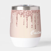 Gepersonaliseerde Roze Gouden Glitters Uw Aangepas (Voorkant)