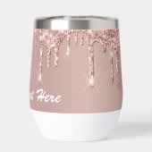 Gepersonaliseerde Roze Gouden Glitters Uw Aangepas (Achterkant)