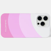 Gepersonaliseerde roze gradiënt Moderne naam Schat Case-Mate iPhone Case (Achterkant (horizontaal))