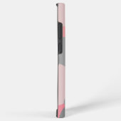 Gepersonaliseerde roze-grijze molecule Samsung Pho Samsung Galaxy Hoesje (Rechterkant)