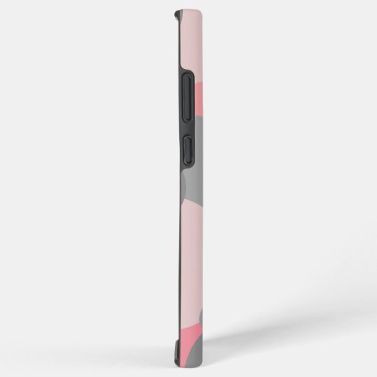Gepersonaliseerde roze-grijze molecule Samsung Pho Samsung Galaxy Hoesje (Rechterkant)