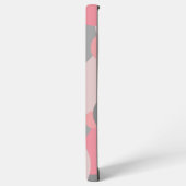 Gepersonaliseerde roze-grijze molecule Samsung Pho Samsung Galaxy Hoesje (Linkerkant)