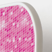 Gepersonaliseerde roze handpalm pickleball paddle (Links Detail)