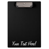 Gepersonaliseerde roze Happy Clouds Klembord (Voorkant)