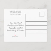 Gepersonaliseerde roze harsliefde is het zoete huw aankondigingskaart (Achterkant)