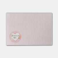 Gepersonaliseerde Roze Hart & Roos Verpleegster, R