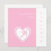 Gepersonaliseerde Roze Hart Rozen Valentijnsdag Ka (Voorkant / Achterkant)