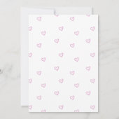 Gepersonaliseerde Roze Hart Verjaardag Kaart (Achterkant)