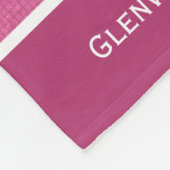 Gepersonaliseerde roze harten en turale gymnastiek fleece deken (Hoek)