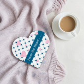 Gepersonaliseerde roze harten, Ocean Blue Weave Jo Notitieboek