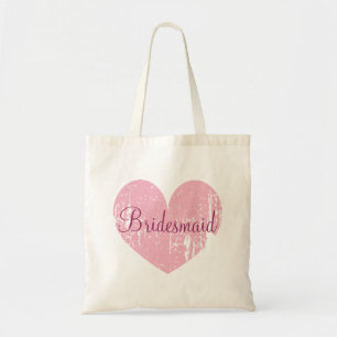 Gepersonaliseerde roze hartritmestoornissen canvas tote bag