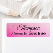 Gepersonaliseerde Roze het Adres Etiketten van de  (Insitu)