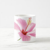 Gepersonaliseerde Roze hibiscus koffie / thee mok (Center)